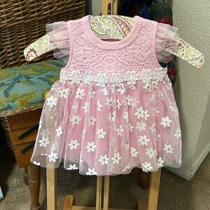 DDG Darlings infant tulle dress, onesie. 0-3 Months